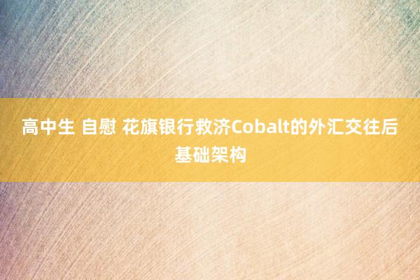 高中生 自慰 花旗银行救济Cobalt的外汇交往后基础架构