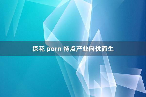 探花 porn 特点产业向优而生