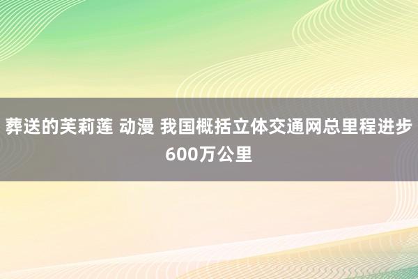 葬送的芙莉莲 动漫 我国概括立体交通网总里程进步600万公里