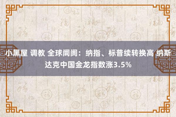 小黑屋 调教 全球阛阓：纳指、标普续转换高 纳斯达克中国金龙指数涨3.5%