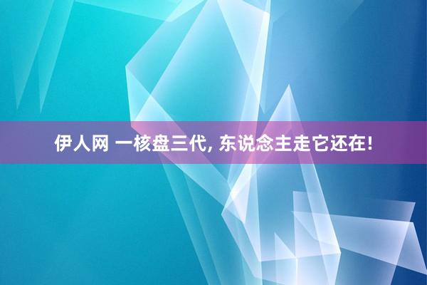 伊人网 一核盘三代， 东说念主走它还在!