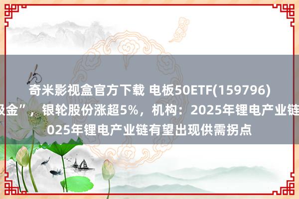 奇米影视盒官方下载 电板50ETF(159796)纠合8个交往常“吸金”，银轮股份涨超5%，机构：2025年锂电产业链有望出现供需拐点