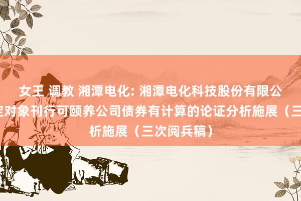 女王 调教 湘潭电化: 湘潭电化科技股份有限公司向不特定对象刊行可颐养公司债券有计算的论证分析施展（三次阅兵稿）