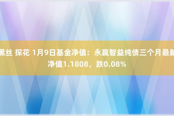 黑丝 探花 1月9日基金净值：永赢智益纯债三个月最新净值1.1808，跌0.08%